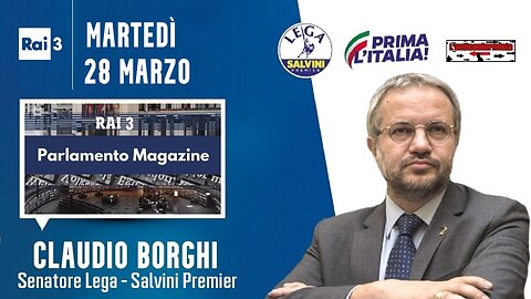 🔴 Interventi del Sen. Claudio Borghi a "Parlamento Magazine" su Rai3: delega fiscale(28/03/2023)