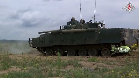 Russian BMP-3 on the training ground