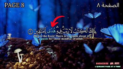 Quran Page: 8 :القرآن الكريم الصفحة #beautifulquran #اكسبلور #قران_كريم# #BA_Recite