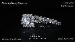 BBR-462 Set Diamond Engagement Rings By BloomingBeautyRing.com