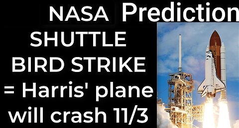 Prediction - NASA SHUTTLE BIRD STRIKE = Harris’ plane will crash Nov 3