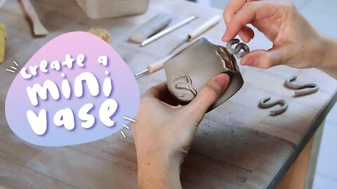 Create a mini vase 🌼(Pottery wheel throw)