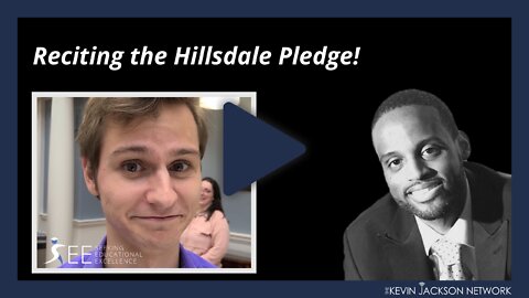 Reciting the Hilldale Pledge - Seeking Educational Excellence