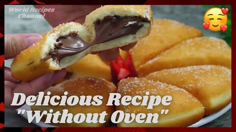 Delicious Recipe "Without Oven", very soft and easy to make. Why didn't I know about this recipe!!!