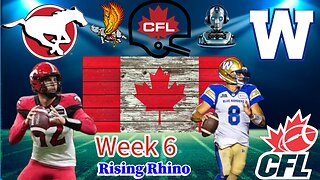CFL: Winnipeg Blue Bombers Vs Calgary Stampeders Week 6 AI-Co-Host Commentary and Play by Play