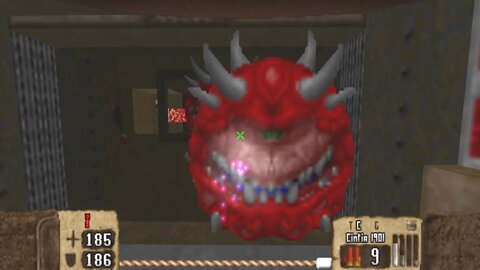 Doom 2 Operation BIOWAR Level 9 Gunslinger 99.7% with HND (Talking without teeth)