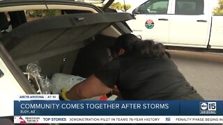 Eloy community bands together after monsoon storms
