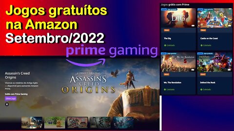 Jogos grátis na Prime Gaming da Amazon: Assassin's Creed Origins e +