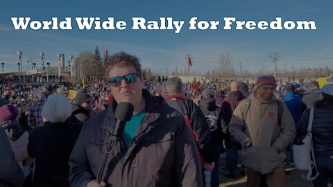 THESE PEOPLE WANT FREEDOM, NOT MANDATORY SHOTS. World Wide Rally for Freedom Coverage in Calgary