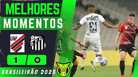 Gol de Vitor Bueno Athletico PR x Santos | Melhores Momentos | Brasileirão 2023