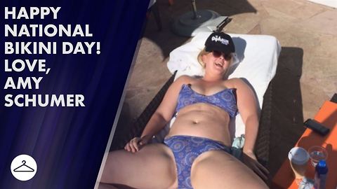 Amy Schumer DGAF about National Bikini Day