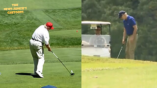 Trump's tee shot at the AT&T National Pro-Am vs Biden's whatever he does.