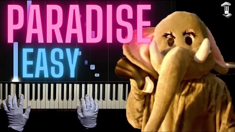 Coldplay - Paradise | EASY Piano - Hands Tutorial