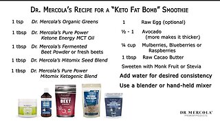 Dr. Mercola's Fat Bomb Smoothie Recipe