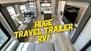 HUGE Front Kitchen Travel Trailer RV! Full Time Ready? | 2022 Keystone Sprinter 333FKS