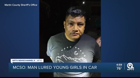 Man, 35, accused of luring girls into van in Martin County