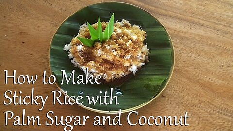 Balinese Sticky Rice with Palm Sugar and Grated Coconut (Jaje Kukus)