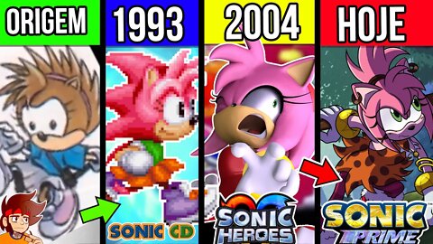 EVOLUÇÃO e Historia de Amy nos JOGOS do SONIC