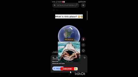 huge shark found on Google earth #googleearth #googlemaps
