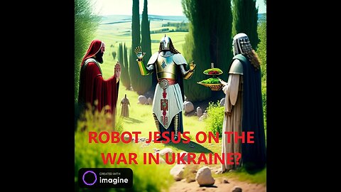 What does robot Jesus have to say about the war in Ukraine?