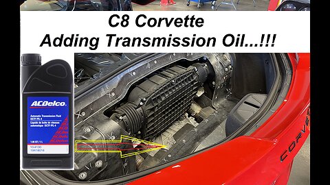WORRIED? C8 Corvette ADDing Trans Oil * LG Motorsports, FUN...!!!