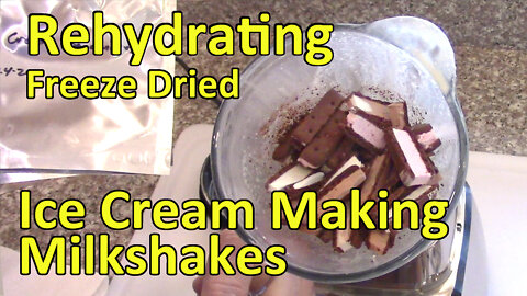 0:00 / 9:18 Rehydrating Freeze Dried Ice Cream by Making Milkshakes