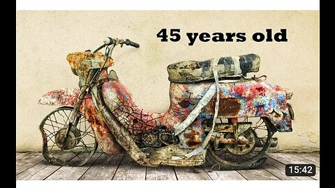 Restoration_Abandoned_Old_Motorcycle_Jawa_50_two_stroke_engine_1977