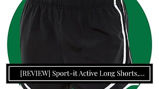 [REVIEW] Sport-it Active Long Shorts, Bike Workout Running Shorts with Pockets and Tummy Contro...