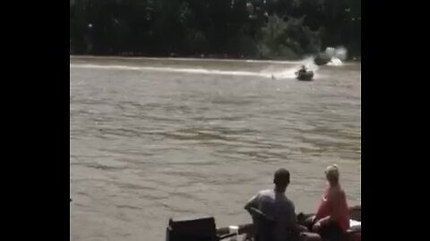 Man Gets Ejected From Boat Augusta Duck Boat Races