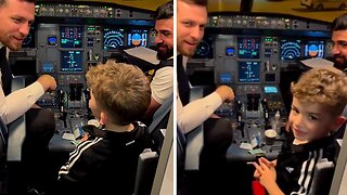 Kid Make Sure Captain Is A Good Pilot