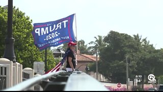 Trump supporters return outside Mar-a-Lago after former president's indictment