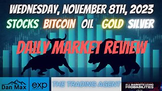 Daily Market Review for Wednesday, November 8th, 2023 for #Stocks #Oil #Bitcoin #Gold and #Silver