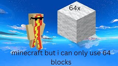Minecraft But I can only use 64 Blocks.