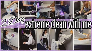 *2 DAY* ENTIRE APARTMENT CLEAN WITH ME 💜 2022 | EXTREME SPEED CLEANING MOTIVATION ✨| ez tingz
