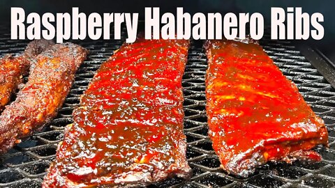 Raspberry Habanero Ribs On A Lone Star Grillz Offset Smoker