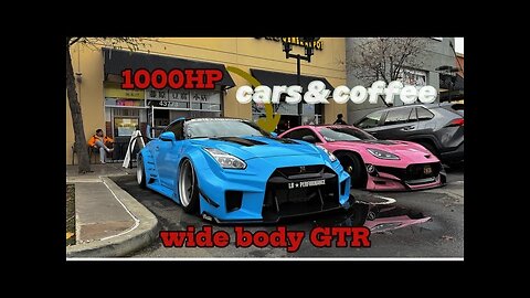 Crazy GTR WIDE BODY TAKES OVER THE CAR MEET
