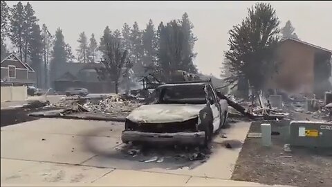 Same As Lahaina, Maui, Hawaii - Spokane, Washington - Trees Mostly Untouched Yet Buildings Destroyed