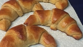 Homemade Buttery Croissants