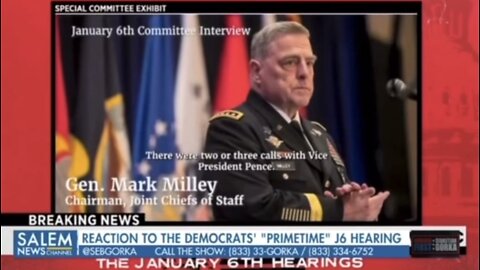 Gen. Milley Testified in the J6 Hearing that Pence Ordered NG to be Sent to the Capitol