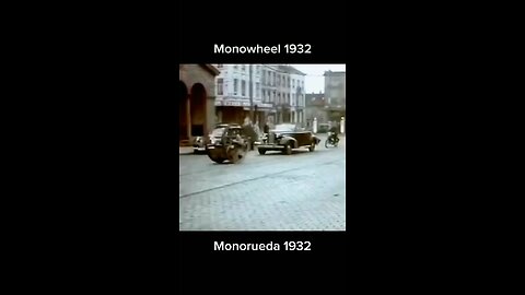 Monowheel. 1932