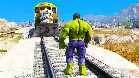 Hulk Stop the train in gta5