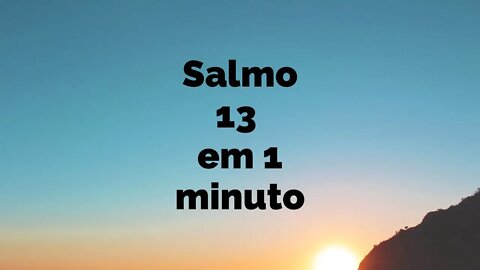 SALMO 13 - Oração de Fé #short