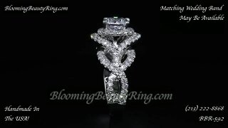 BBR 592E Engagement Ring By BloomingBeautyRing.com