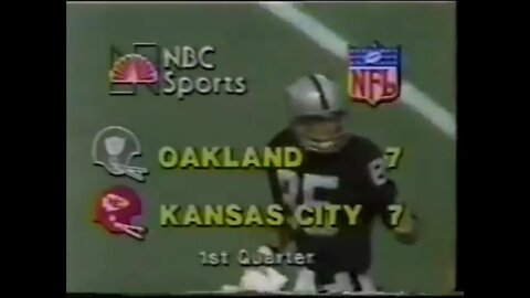 1980-09-07 Oakland Raiders vs Kansas City Chiefs