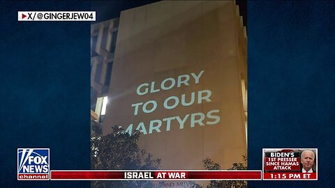 'Shocking' Anti-Israel Messages Projected Onto Prestigious University's Library