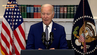 Biden looks as if he's going to croak after he suddenly lost his train of thought during a press conference at the White House: "I, uh, um, anyway."