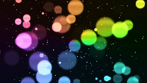 Glowing Bokeh Lights & Space Dust | Screensaver NO Music | Night Light | Sleep, Study, Work, Relax