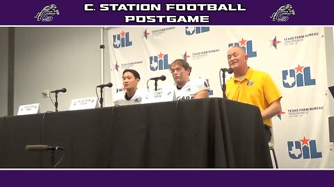 5A Div 1 College Station Press Conference as the State Semi-finalist