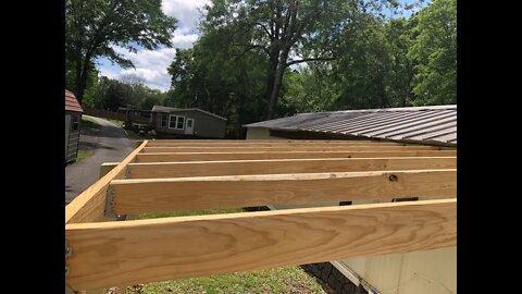 Hanging rafters for my carport