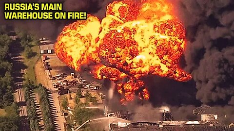 Big Explosion In Russia: Putin's Ammunition Depots In Bakhmut Are Burning Like Hell!